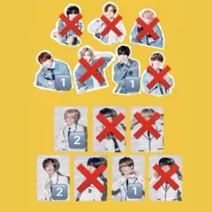 なにわ男子HARDWORKファミクラストア限定盤 トレカ ステッカー