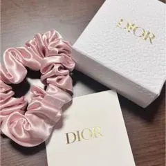 Dior サテン生地　シュシュ