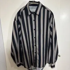 太ストライプシャツ