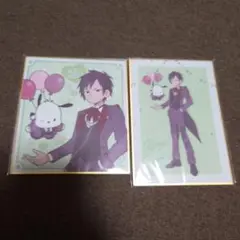 折原臨也生誕祭2025くじ ポチャッコ ミニ色紙 くじ引き堂