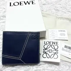 【未使用級】ロエベ レザー 折り財布 パズル アナグラム スクエア ジップ 未使用級】ロエベ レザー 折り財布 パズル アナグラム スクエア