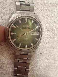 Seiko SS 自動巻き時計 グリーン