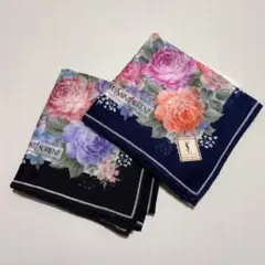 YSL花柄ハンカチ 2枚セット