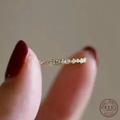 エテk10YGトリコロールピンキーリング - メルカリ