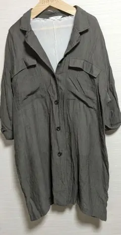 サマンサモスモスブルー　オリーブグリーンシャツ とインナーTシャツセット