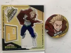 ヒロアカ ビックアクリルスタンド　缶バッジ　通形ミリオ