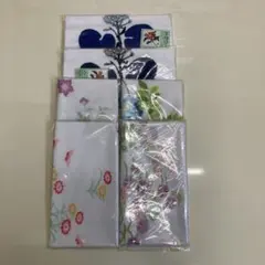 花柄ガーゼ手ぬぐい6枚セット