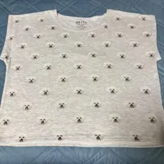 BBJPA 犬顔プリント Tシャツ グレー