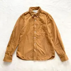 無印良品 メンズ ボタンダウンシャツ マスタード ブラウン