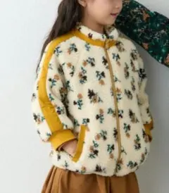 花柄フリースジャケット