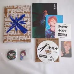 TXT FREEFALL ヨンジュンセット、ガチャ缶バッチ・ラバーキーホルダー