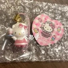 サンリオ ハローキティ トレーディングマスコットストラップ2 メイド ピンク