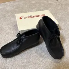 新品同様　Clarks Wallabee クラークス ワラビーブーツ ブラック