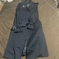 agate labelブラックトレンチコート