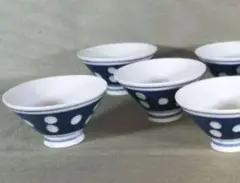 水玉湯のみ　4個