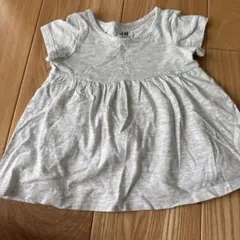【美品】H&M グレー Tシャツ EUR 62 2-4M