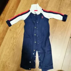 Ralph Lauren ラグランスリーブロンパース 6M