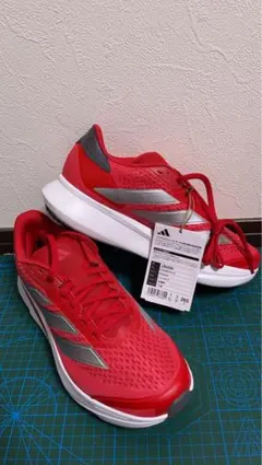 adidas 赤 スニーカー 26.5cm