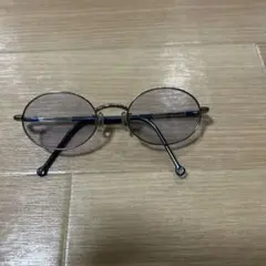 シルバーオーバルフレームサングラス