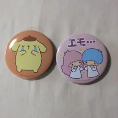 推しにときめく♪サンリオキャラクターズ 缶バッチ 2個セット