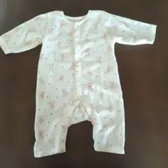 うさぎプリントロンパース 70~80cm