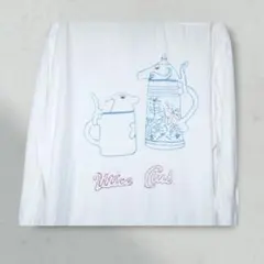 ▪️40s WINGS SHIRT ダブルステッチ 手書き 一点物 白 アートのサムネイル