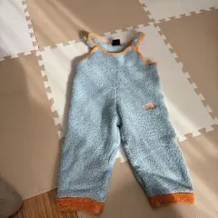 THE NORTH FACE フリースオーバーオール 水色/オレンジ