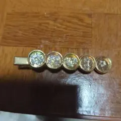 ゴールドクリスタルヘアピン