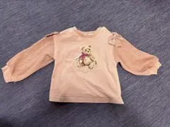 【最終値下げ❗️】mezzo piano クマ刺繍 薄手トレーナー 100cm