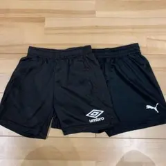 umbro ブラック ハーフパンツ 130cm
