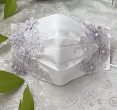 3wayマスクカバー⭐︎レースマスク⭐︎ラベンダー