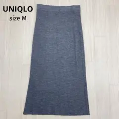 ◆ UNIQLO ユニクロ 未使用品 メリノブレンド リブ スカート M