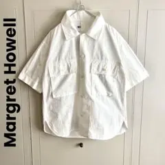 美品❗️ MHL ウォッシャブルコットン サファリシャツのサムネイル