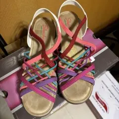 美品SKECHERS Memory Foam サンダル マルチカラーのサムネイル