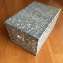 【昭和レトロ】ブリキ缶収納ボックス