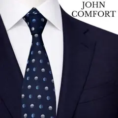未使用】JOHN COMFORT ジョンコンフォート ネクタイ ペイズリー 紫