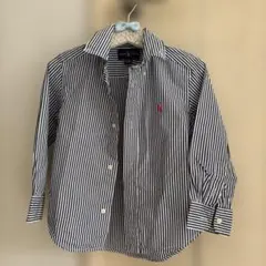 Ralph Lauren ストライプ 長袖シャツ 3/3T