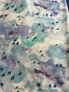 リバティ　Capel 　パープル　1.8m おまけ付き トランスワーク シャツ フレアワンピース ロング キャメル ベルト 38