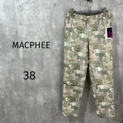 【MACPHEEマカフィー】タグ付ストレッチパンツ　日本製クロップド丈リバティMのサムネイル