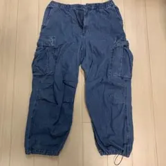 【UNIQLO】XL デニムブルー カーゴパンツ