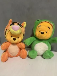 くまのプーさん ぬいぐるみセット　カエル　トラ　着ぐるみ