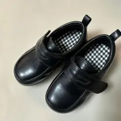 ブラックフォーマルシューズ ストラップ付き　16cm