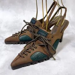 美品【イエロ yello】ALTERNA SNEAKER HEEL (2XL)