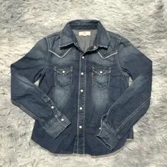 LEVI'S レディース デニムシャツ ダークブルー