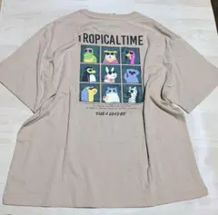 新品 タグ付き RODEO CROWNS バックプリント Tシャツ ベージュのサムネイル