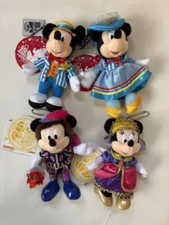 東京ディズニーシー　ぬいぐるみバッジ　ミッキー　ミニー　４点セット