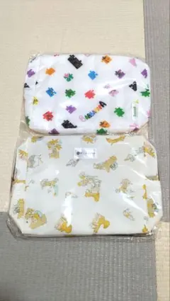 カラダノート ミルポッシュ バーバパパ 動物柄 おむつポーチ 2点セット✩未開封