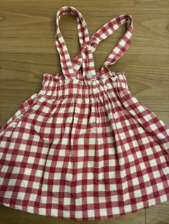 フタフタ　バースデイ　ジャンパースカート　チェック　秋冬　90