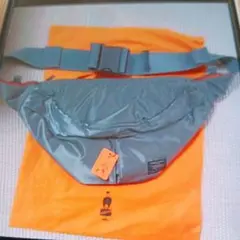 PORTER ボディバッグ グレー タグ付き