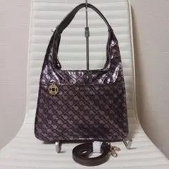 未使用✨GHERARDINI2wayショルダーバッグ　　ボルドー　3391